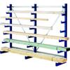 ATLAS - long goods rack double-sided RAL 5010